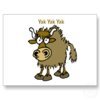 yak yak yak talking is life postcard p2392566